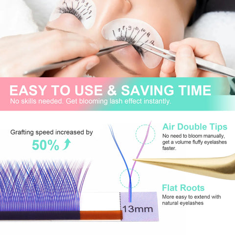 NAGARAKU YY Shape Hand Woven Premium  Eyelashes Extension