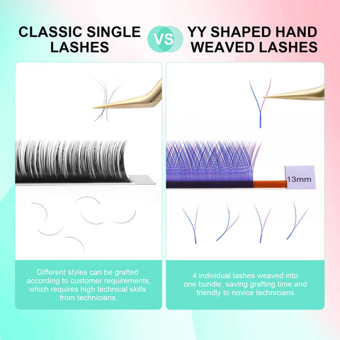 NAGARAKU YY Shape Hand Woven Premium  Eyelashes Extension