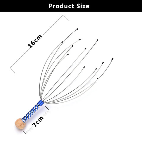 Random Octopus Head Massager Scratching Scalp Relaxation Relief Body Massager Scratcher Relieves Tension Health Care Tools