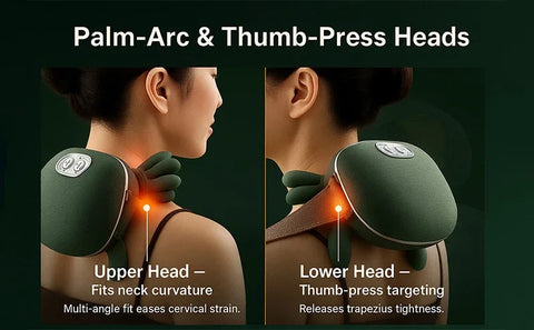 N7 Bionic Shoulder and Neck Massager Kneading Massager Shawl 3-Level Mode Neck Cervical Waist Leg