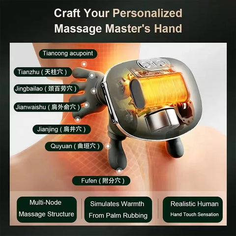 N7 Bionic Shoulder and Neck Massager Kneading Massager Shawl 3-Level Mode Neck Cervical Waist Leg