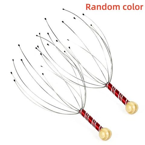 Random Octopus Head Massager Scratching Scalp Relaxation Relief Body Massager Scratcher Relieves Tension Health Care Tools