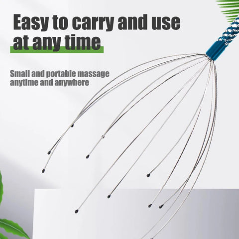Random Octopus Head Massager Scratching Scalp Relaxation Relief Body Massager Scratcher Relieves Tension Health Care Tools