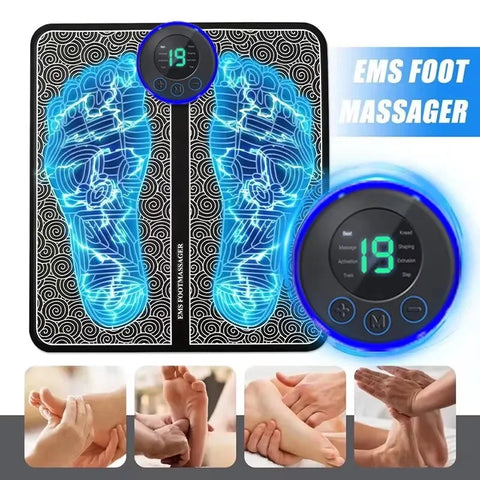 Electric Foot Massager Pad Muscle Massage Relaxation Trainer For Massage Fitness Outdoor Sport Home Family Relax