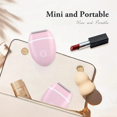 Women's Portable Electric Shaver - Compact Travel Size Body Groomer for Smooth Legs & Underarms, Easy to Clean
