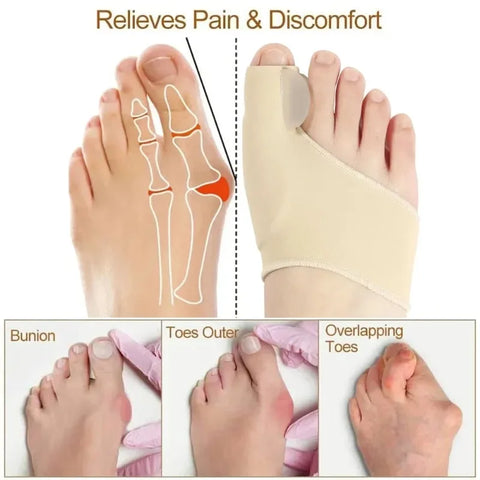 Hallux valgus orthosis shoe-wearing big toe phalanx protrusion toe separation correction magical device separated foot protector