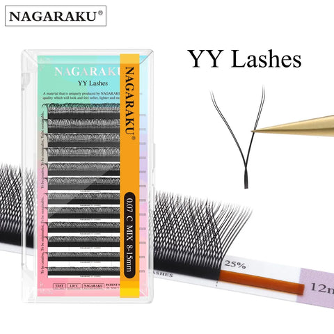 NAGARAKU YY Shape Hand Woven Premium  Eyelashes Extension