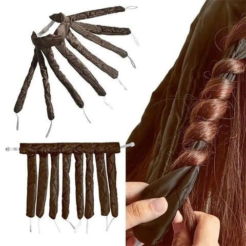 Heatless Curling Rod Headband for Lazy Hair - Silk Ribbon Soft Wave Formers for Sleeping No Heat Curls