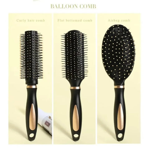 Air Cushion Hairbrush Scalp Massage Comb Soft Nylon Bristle Anti-static Detangler Brush For Wet Dry Straight Curly Hair Salon