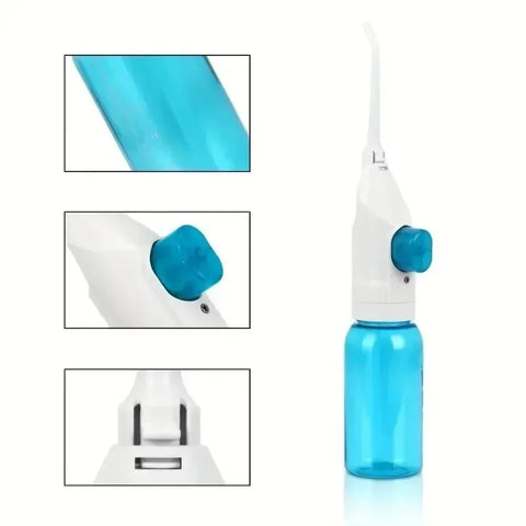 1PC Portable Electric High-Pressure Water Flosser Manual Pulse Jet Dental Teeth Gums Cleaner Deep Cleaning Oral Irrigator