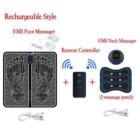 Electric Foot Massager Pad Muscle Massage Relaxation Trainer For Massage Fitness Outdoor Sport Home Family Relax