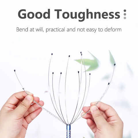Random Octopus Head Massager Scratching Scalp Relaxation Relief Body Massager Scratcher Relieves Tension Health Care Tools