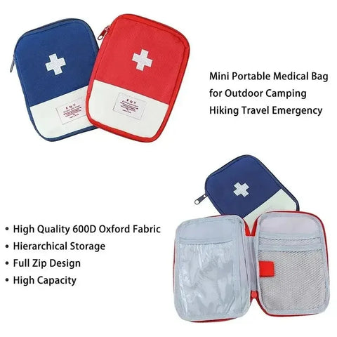 Outdoor Travel First Aid Kit Pouch Home Medicine Storage Bag Emergency Survival Medical Rescue Bag
