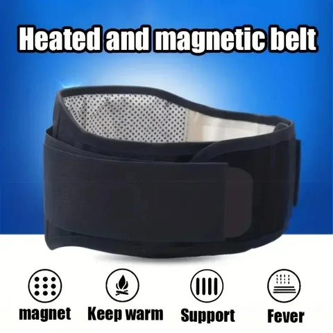 Self-Heating Waist Belt with 20 Magnets, Adjustable Lower Back Support Belt for Muscle Warm Up, for Men Women