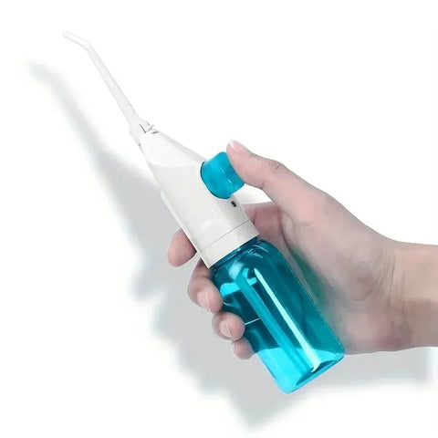 1PC Portable Electric High-Pressure Water Flosser Manual Pulse Jet Dental Teeth Gums Cleaner Deep Cleaning Oral Irrigator
