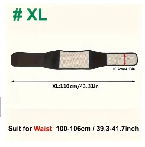 Self-Heating Waist Belt with 20 Magnets, Adjustable Lower Back Support Belt for Muscle Warm Up, for Men Women
