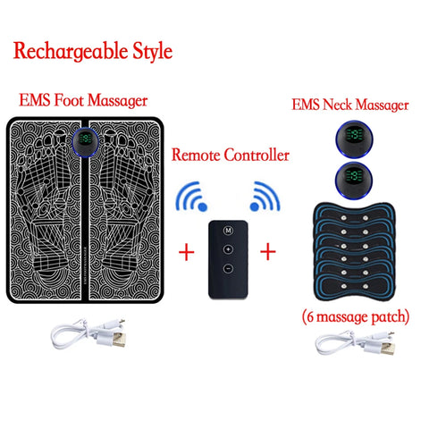 Electric Foot Massager Pad Muscle Massage Relaxation Trainer For Massage Fitness Outdoor Sport Home Family Relax