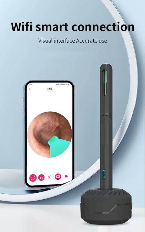 Ear Cleaner with Camera Set HD Ear Sticks Otoscope USB C Charging Endoscope Wax Removal Tool Earpick Ear Cleaning Set NK3 Pro