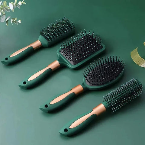 Anti-Static Oval round Air Cushion Comb Scalp Massage Exfoliating Tool for Salon SPA Professional Hair Styling Care Accessory