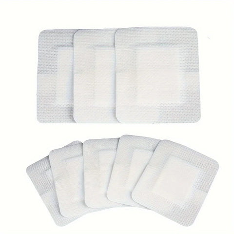 50PCS Non-Woven Medical Adhesive Bandages, Easy Tear Wound Dressing, Individually Wrapped Protection Equipment for First Aid Kit