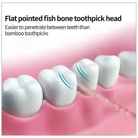 Portable ultra-fine toothpicks, disposable family box, double-head high-end personalized creative fruit sticks